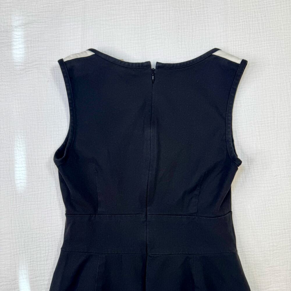 Banana Republic Sloan Colorblock Dress Black Cream Women’s 2P Petite Officewear - Picture 12 of 16